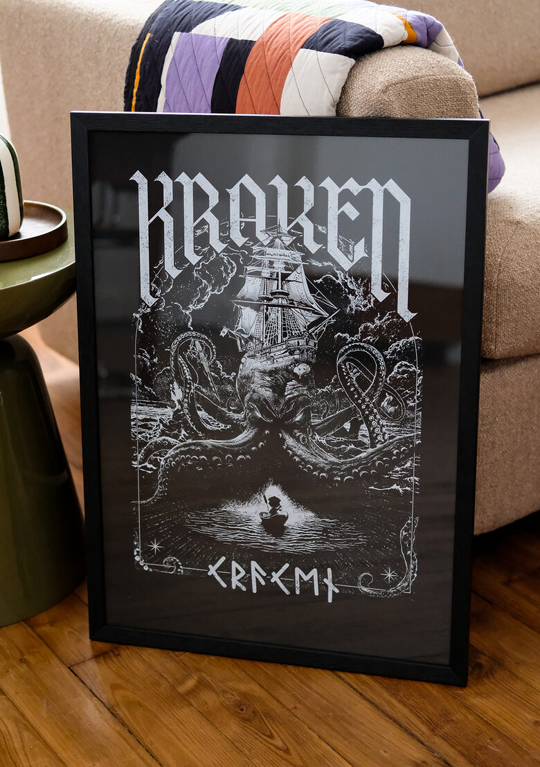 Kraken - Affiche A2 sérigraphiée